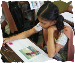 Girl reading a book